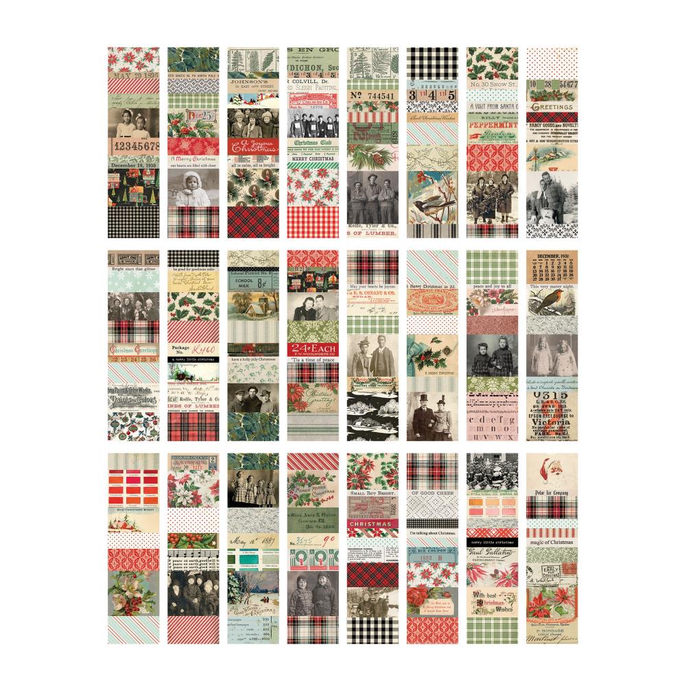 Tim Holtz Idea-ology - Collage Strips Large Christmas