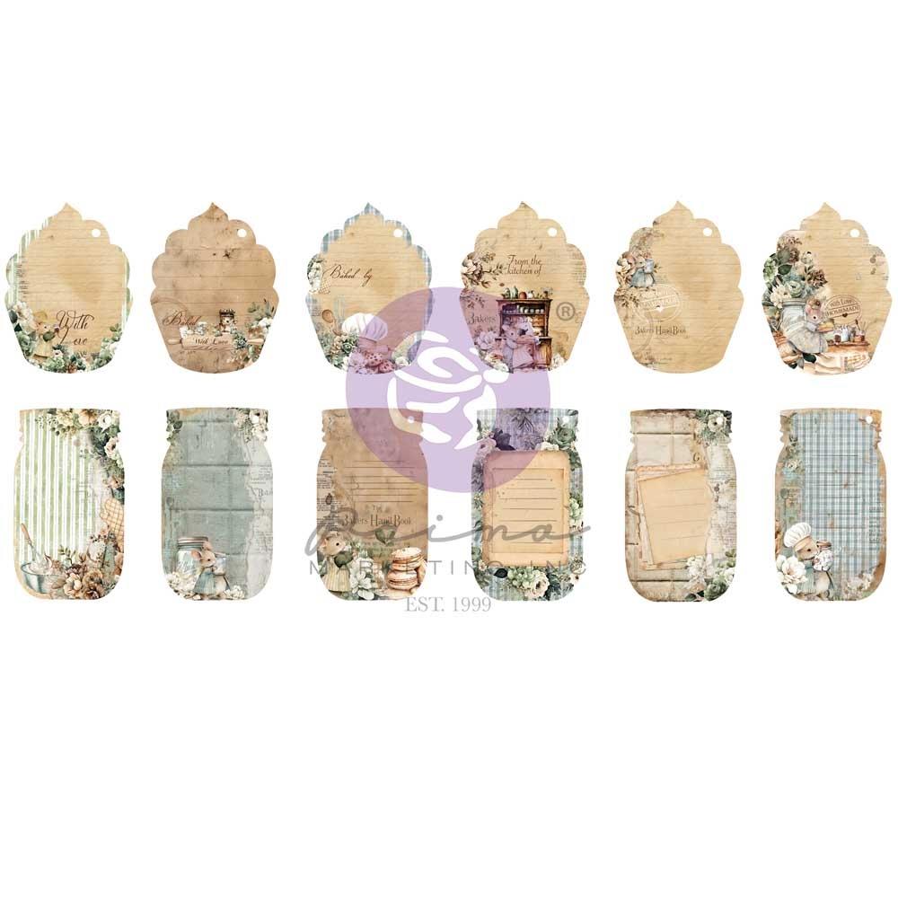 Prima The Home Baker Tags - 36pk