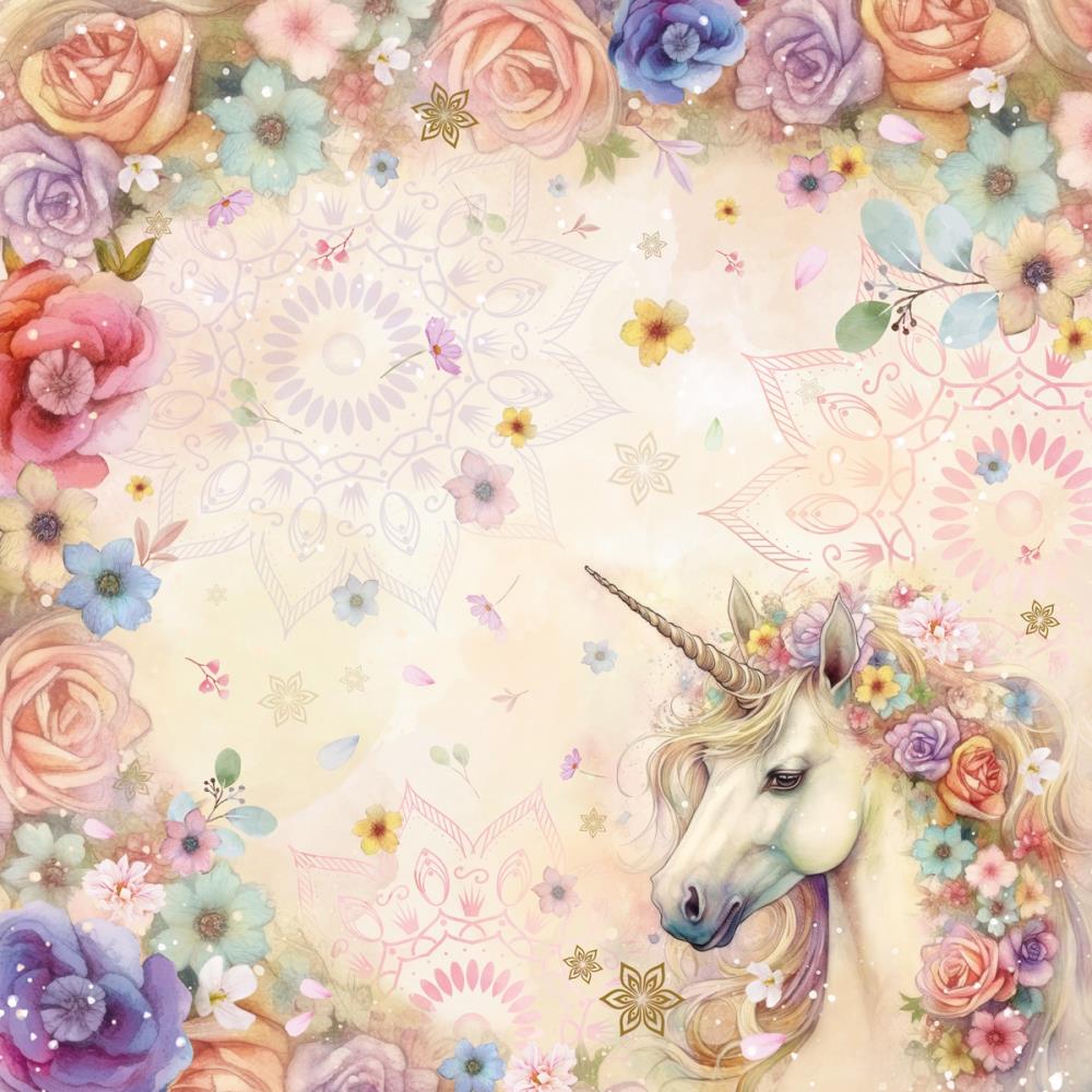 Crafters Companion Paper Pad 12x12 - Majestic Unicorn