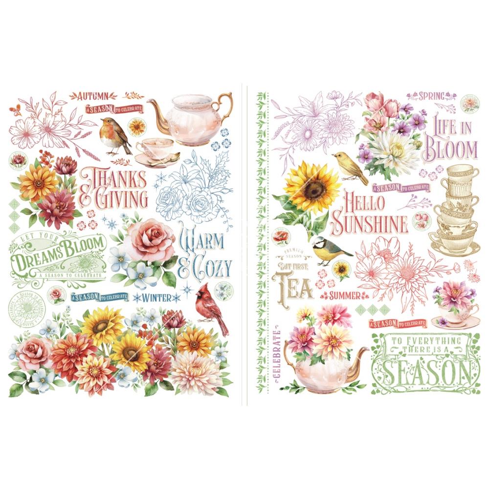 Graphic 45 Rub-On Transfers - Season To Celebrate