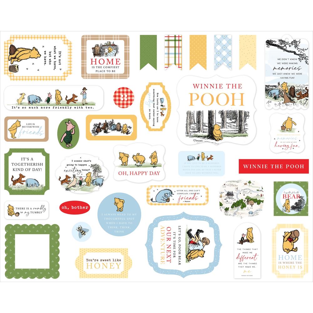 Echo Park Cardstock Ephemera - Icons The House at Pooh Corner