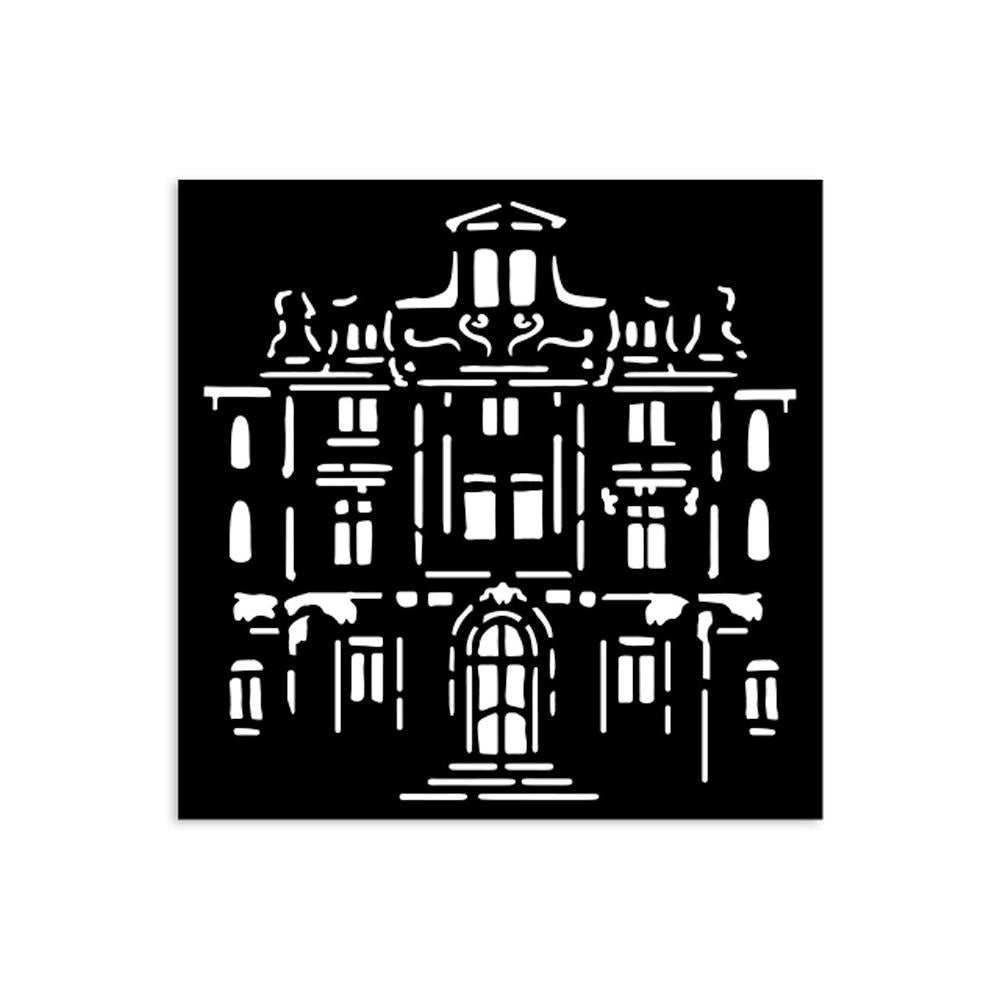 Stamperia Stencil 12cm x 12cm - Art of Travelling Palace