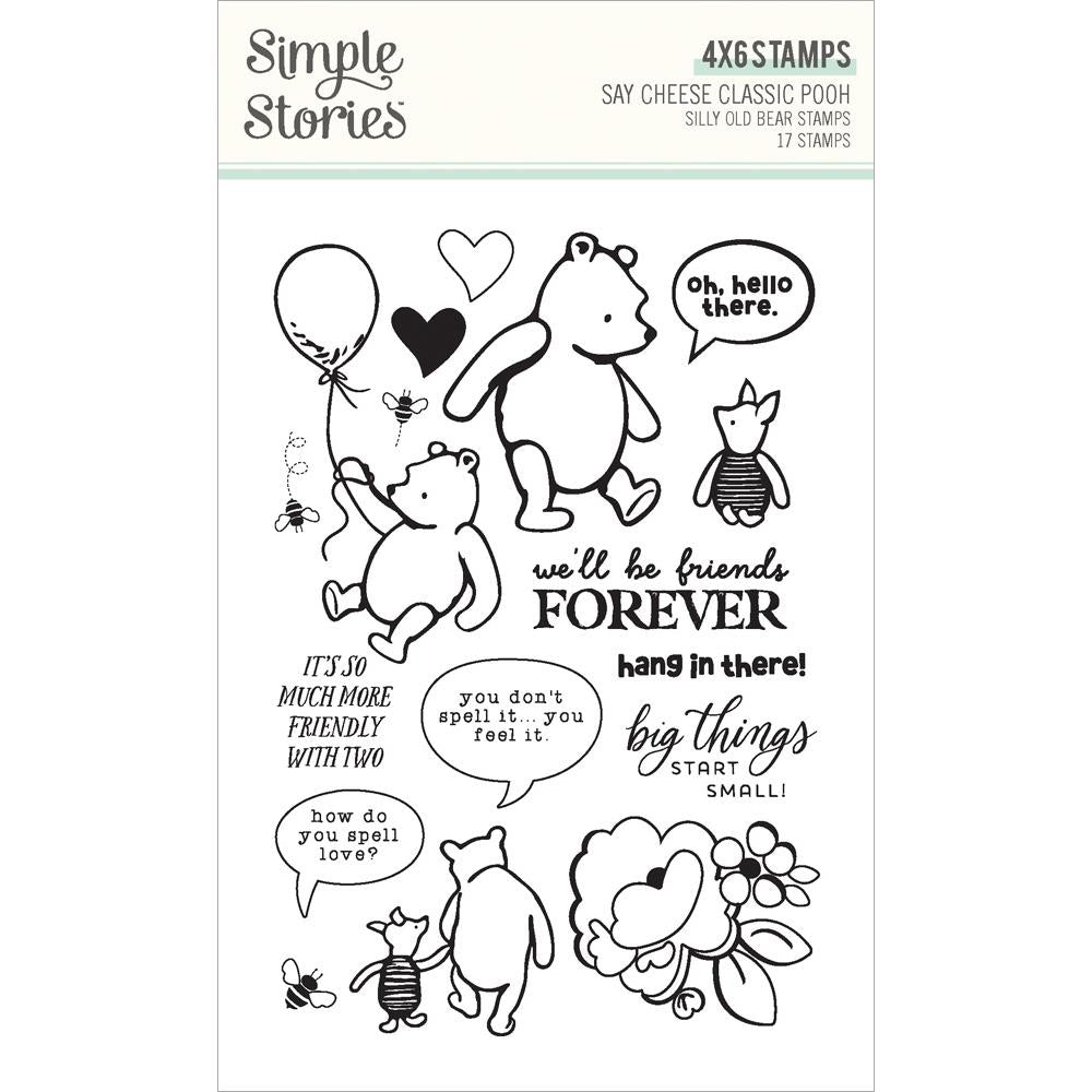 Simple Stories 4x6 Stamp - Say Cheese Classic Pooh - Silly Old Bear