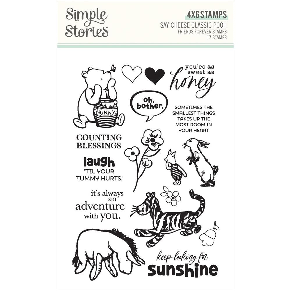 Simple Stories 4x6 Stamp - Say Cheese Classic Pooh - Friends Forever