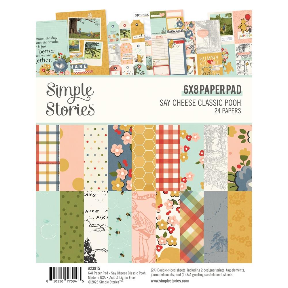 Simple Stories Paper Pad 6x8 - Say Cheese Classic Pooh