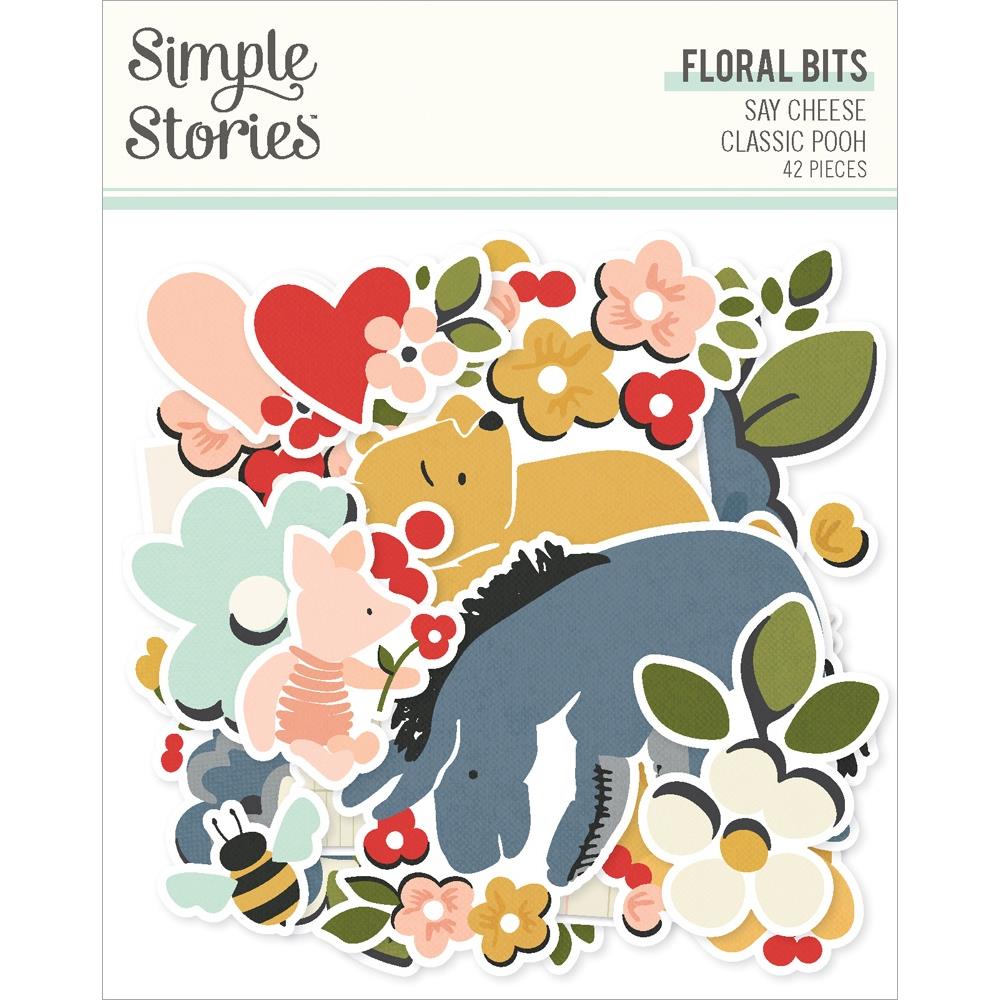 Simple Stories Say Cheese Classic Pooh Floral Bits & Pieces