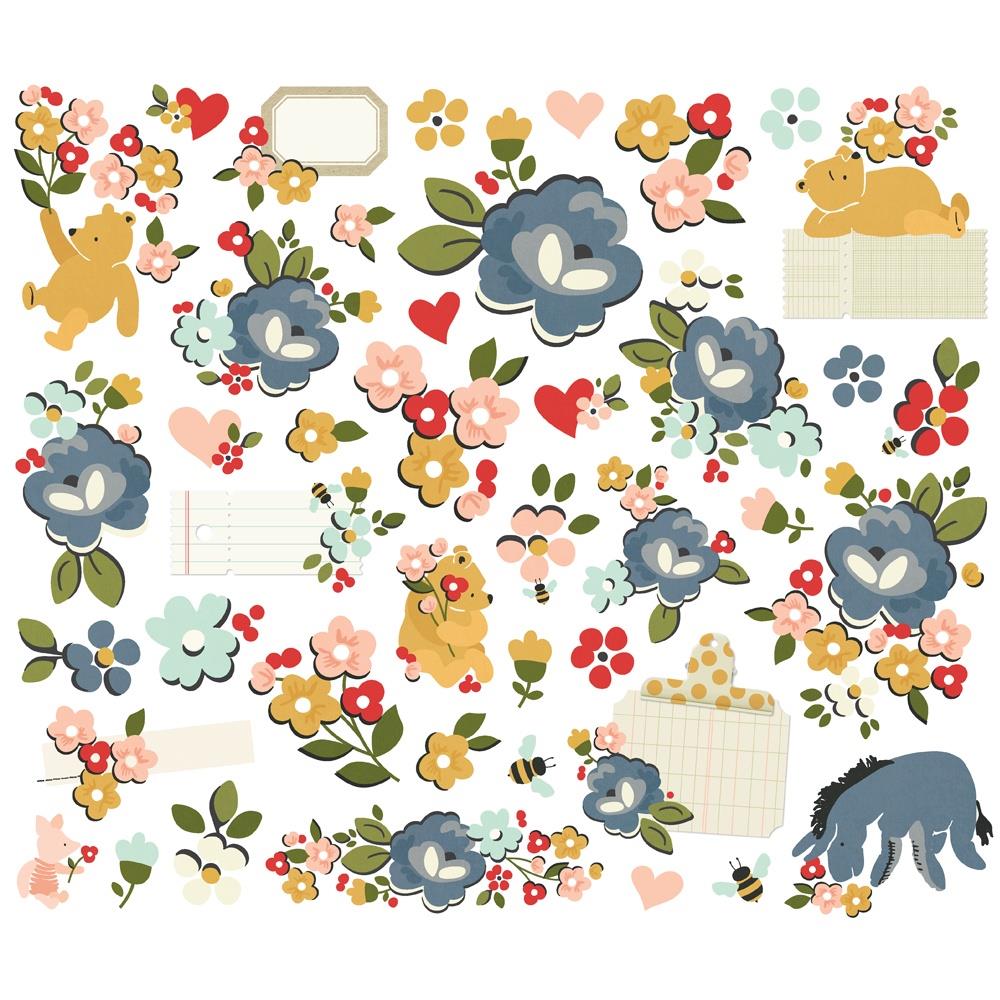 Simple Stories Say Cheese Classic Pooh Floral Bits & Pieces