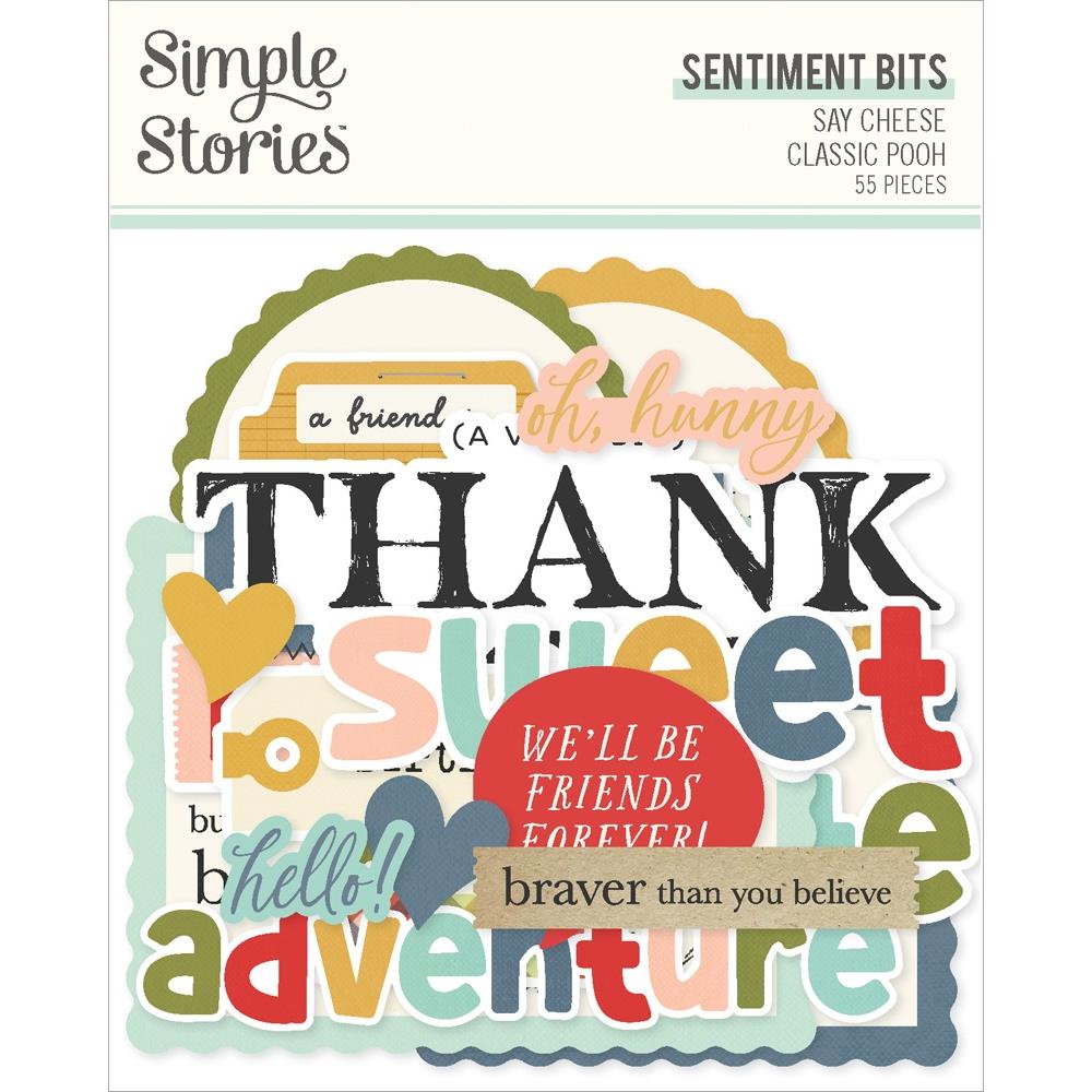 Simple Stories Say Cheese Classic Pooh Sentiment Bits & Pieces