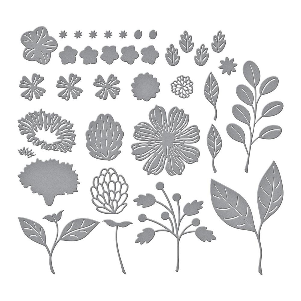 Spellbinders Etched Dies - Vivid Blooms