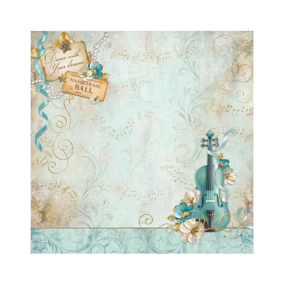 Stamperia Polyester Fabric 12X12 4 pack - Masquerade