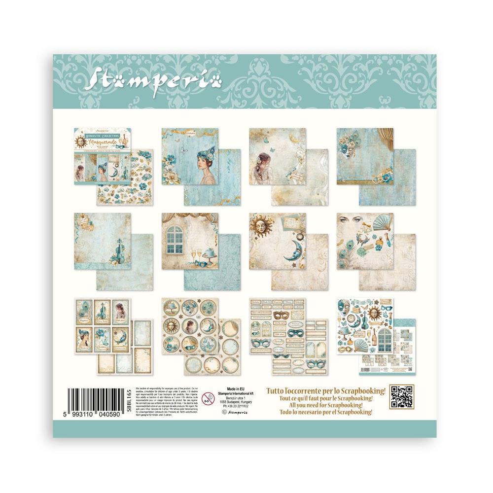 Stamperia Double-Sided Paper Pad 12x12 - Masquerade