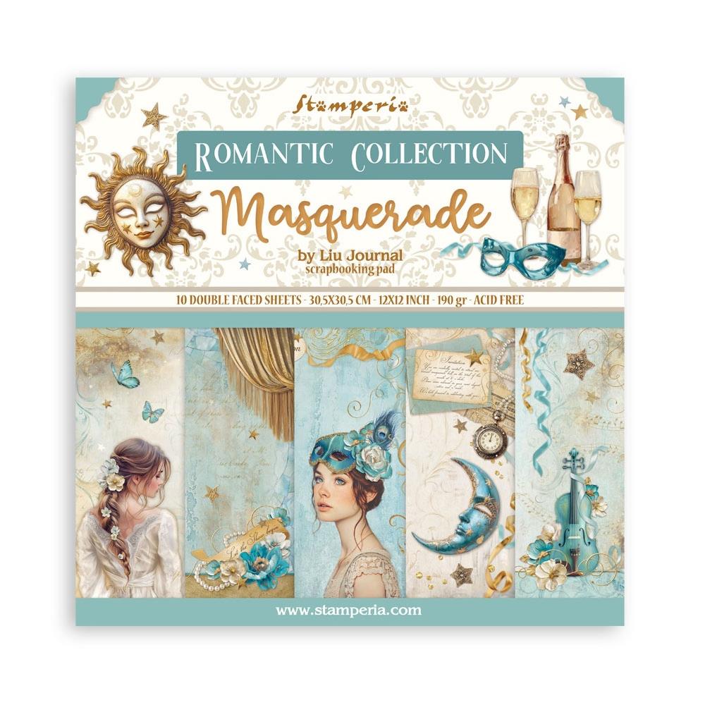 Stamperia Double-Sided Paper Pad 12x12 - Masquerade