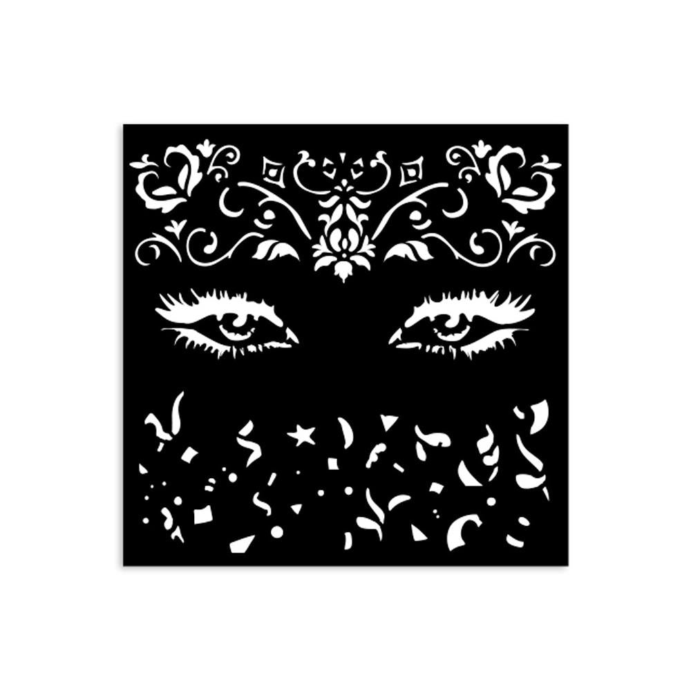 Stamperia Stencil 12cm x 12cm - Masquerade Eyes
