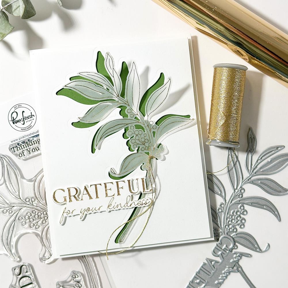 Pinkfresh Studio Press Plate - Grateful Greenery
