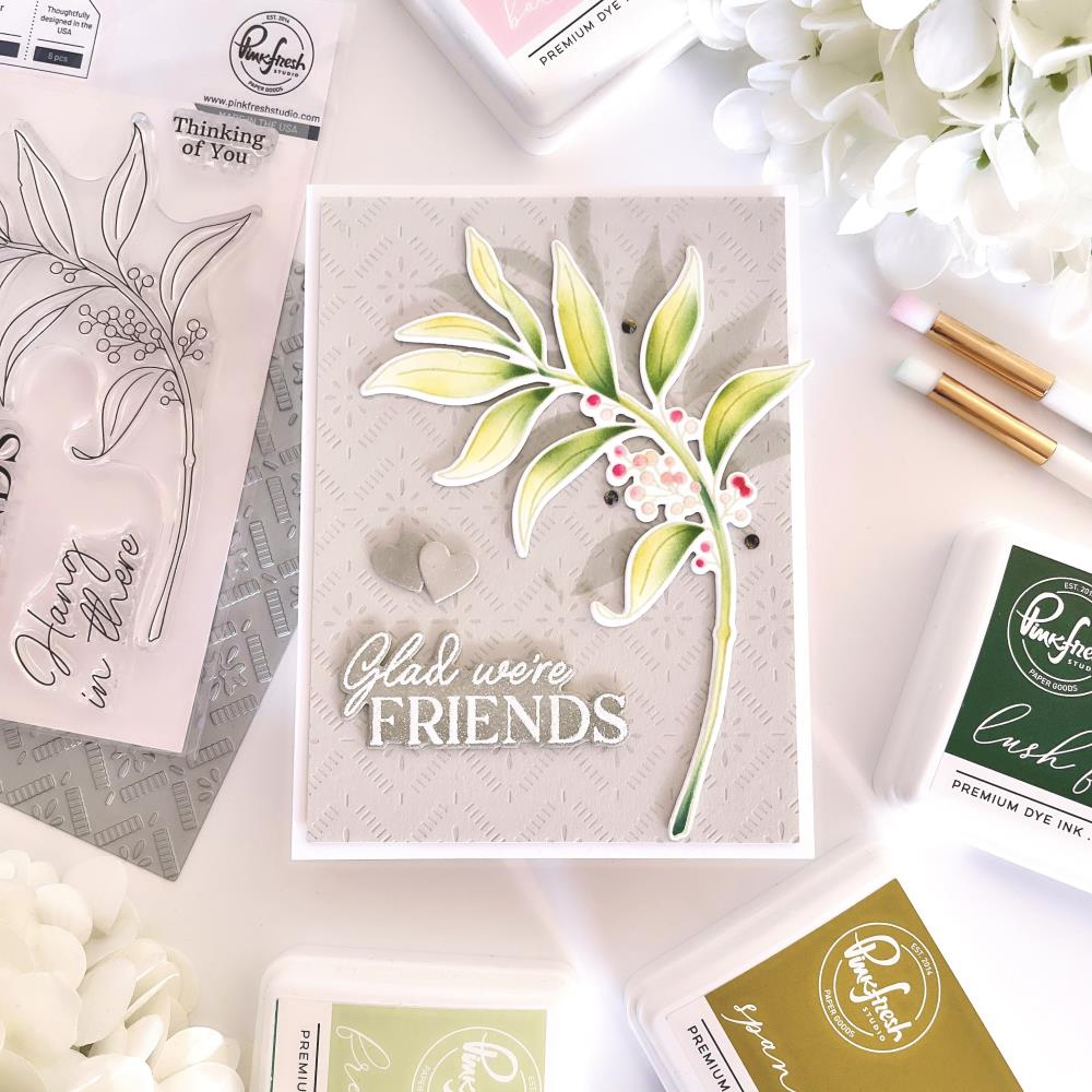 Pinkfresh Studio Clear Stamp Set - Grateful Greenery