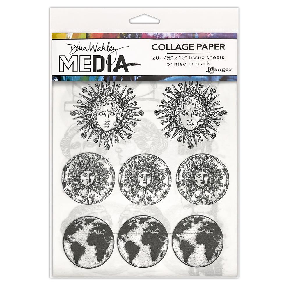 Dina Wakley Media Collage Tissue Paper - Antiquities