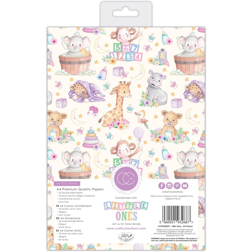Craft Consortium Premium Paper Pad A4 10/Pkg - Little Ones