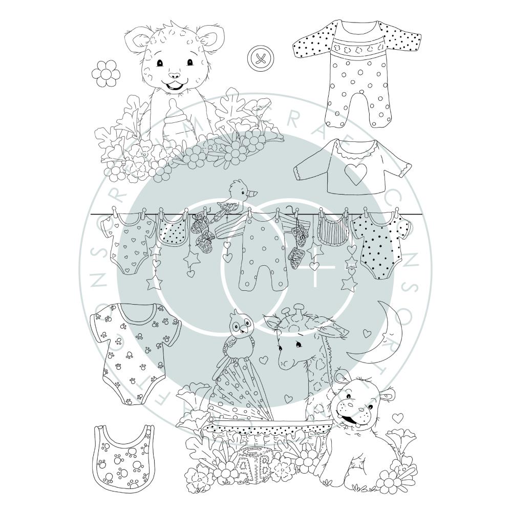Craft Consortium Little Ones Photopolymer Stamp Set - Clothes
