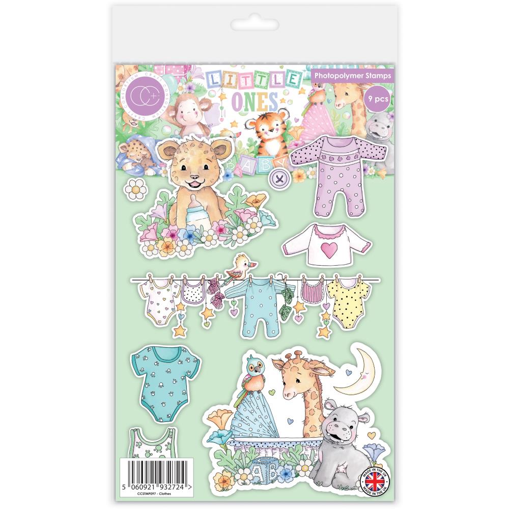 Craft Consortium Little Ones Photopolymer Stamp Set - Clothes