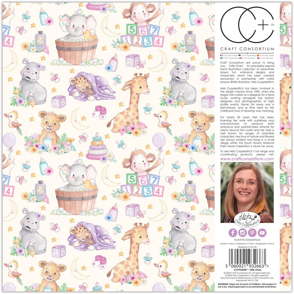 Craft Consortium Double-Sided Paper Pad 12X12 - Little Ones