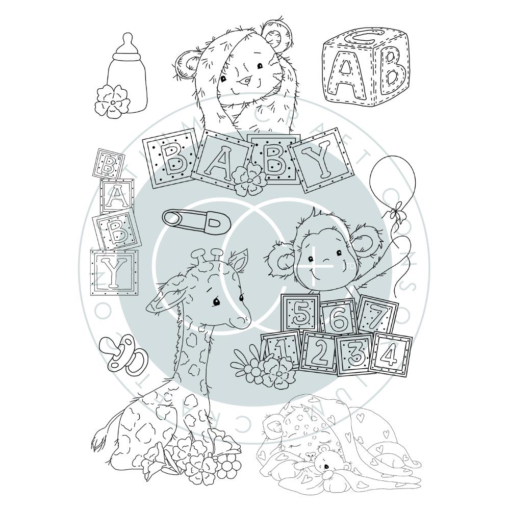 Craft Consortium Little Ones Photopolymer Stamp Set - Animals