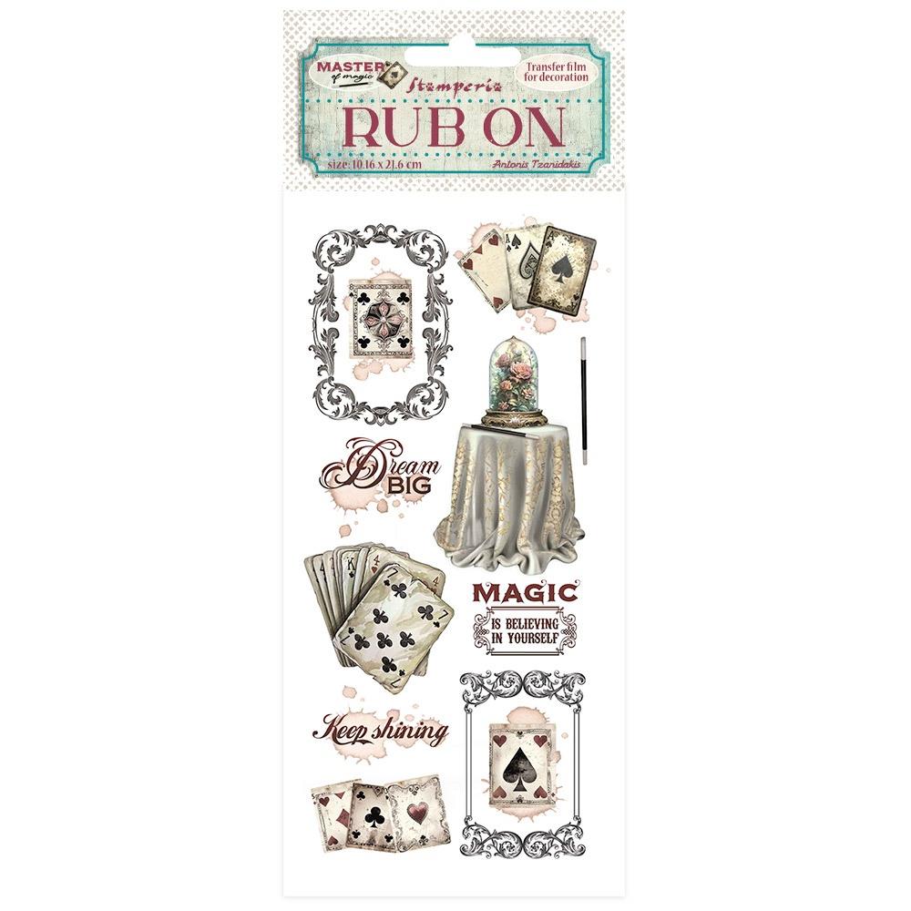 Stamperia Rub-On - Master of Magic Cartomagic