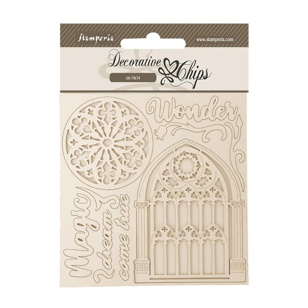 Stamperia Decorative Chips - Master of Magic Wonder