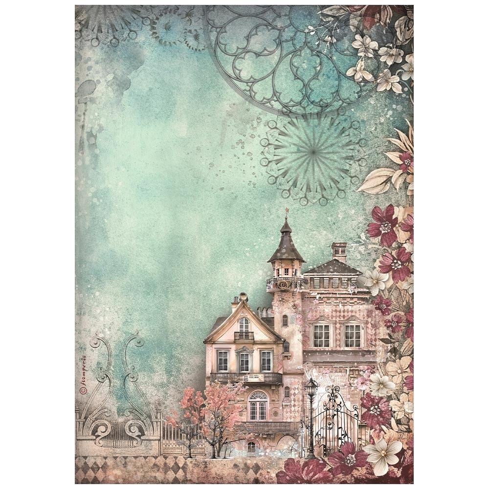 Stamperia Rice Paper Sheet A4 - Master of Magic House