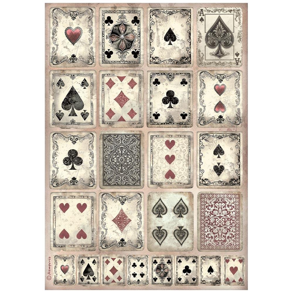 Stamperia Rice Paper Sheet A4 - Master of Magic Cards