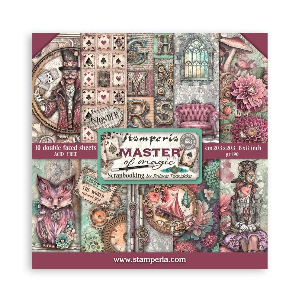 Stamperia Double-Sided Paper Pad 8x8 - Master of Magic