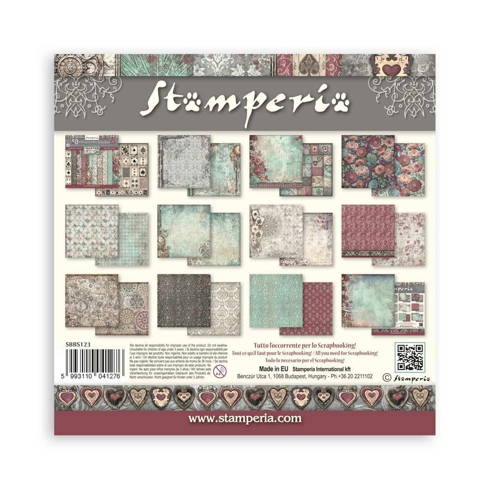 Stamperia Backgrounds Double-Sided Paper Pad 8x8 - Master of Magic
