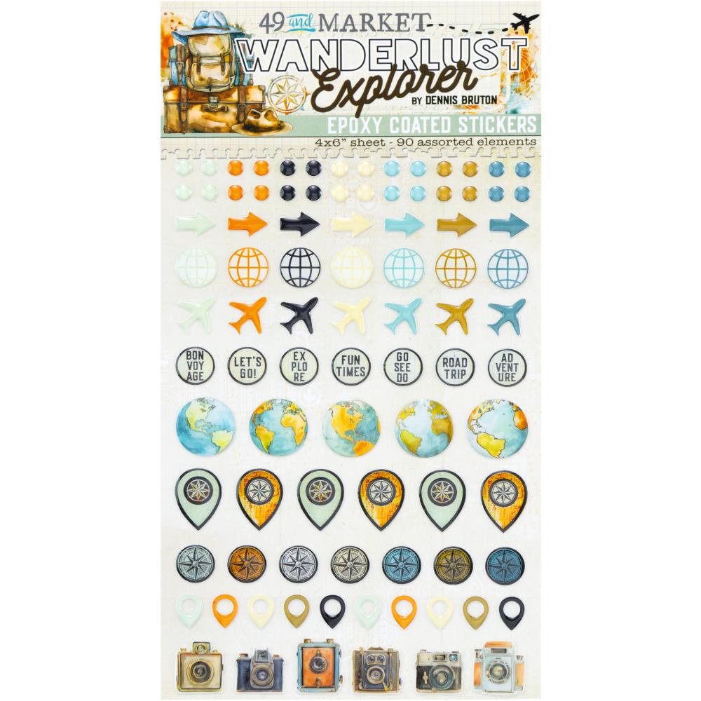 49 And Market Epoxy Stickers - Wanderlust Explorer