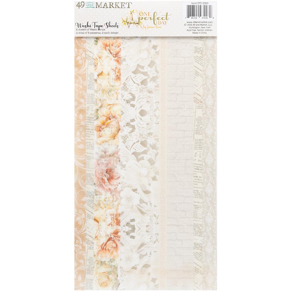 49 And Market Washi Tape Sheets - One Perfect Day