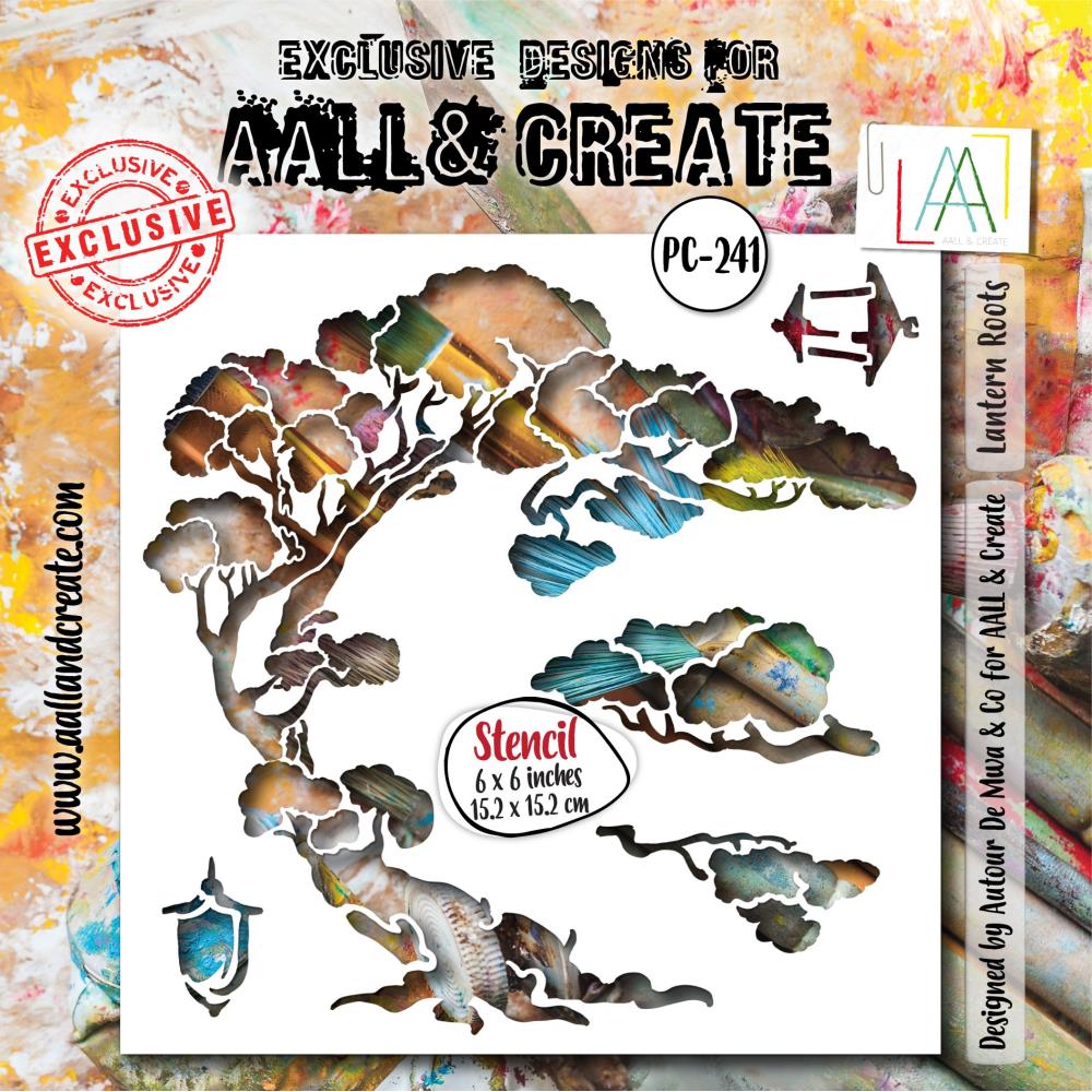 AALL And Create 6x6 Stencil - Lantern Roots