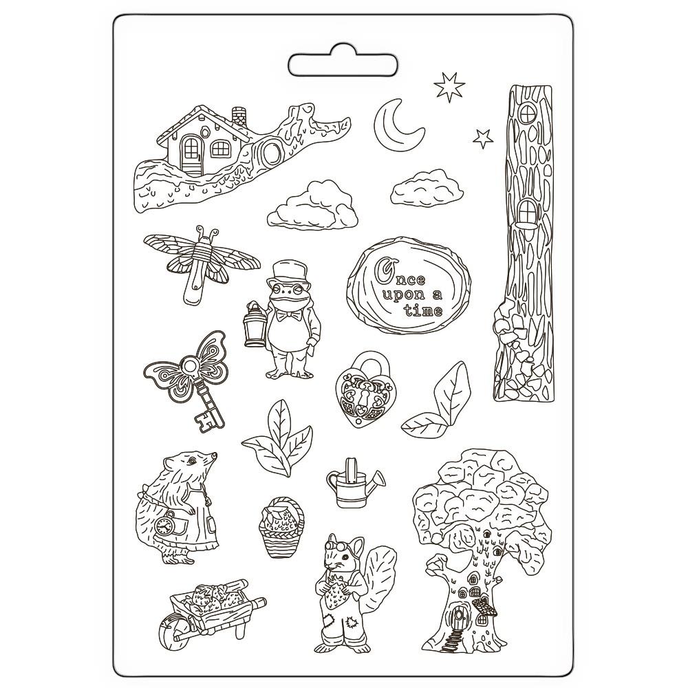 Stamperia Soft Maxi Mould A4 - Hidden Grove