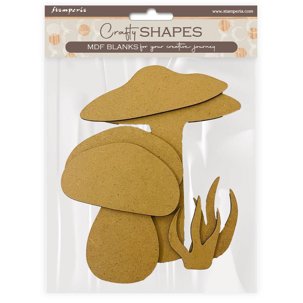 Stamperia Crafty Shapes - Hidden Grove Mushrooms