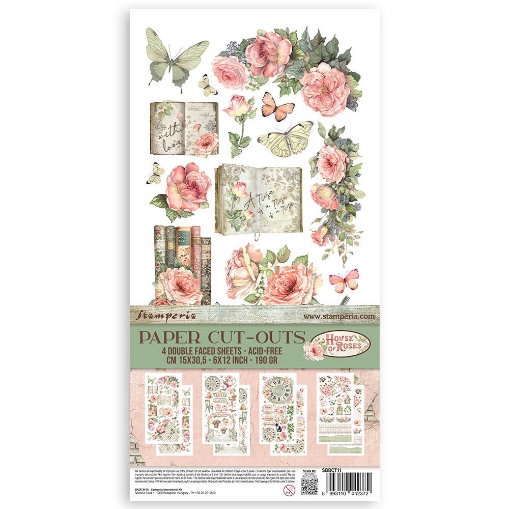 Stamperia Double-Sided Paper Cut-Outs - House of Roses