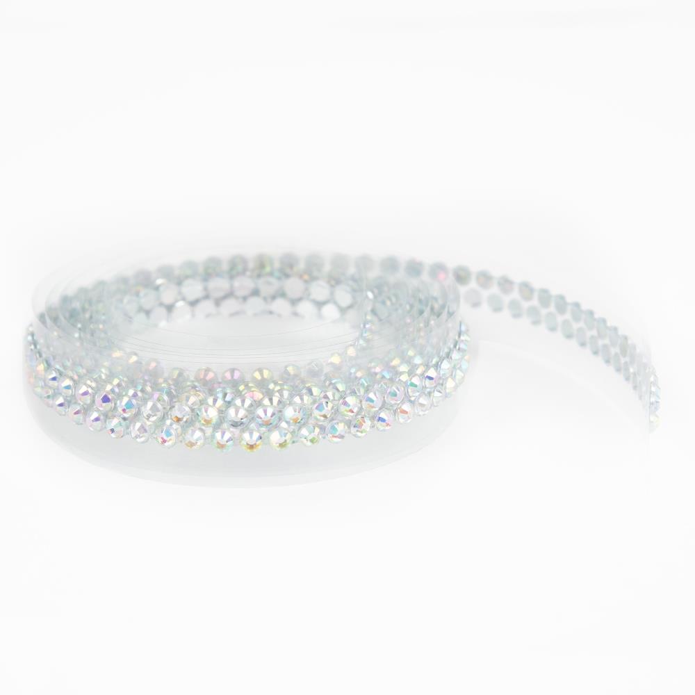 Craft Perfect Rhinestone Sticker Roll 1YD - Iridescent