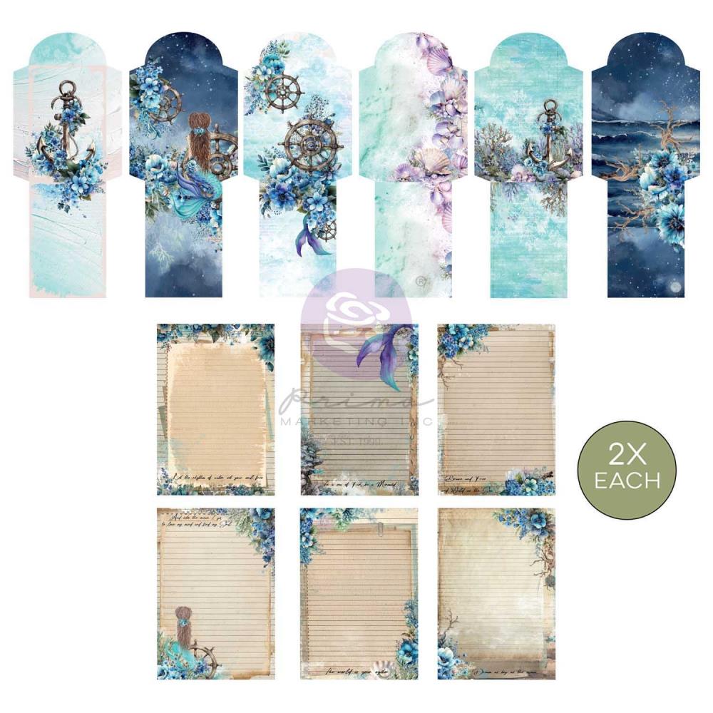 Prima Marketing Stationery Pack 12pk - A Mermaids Tale