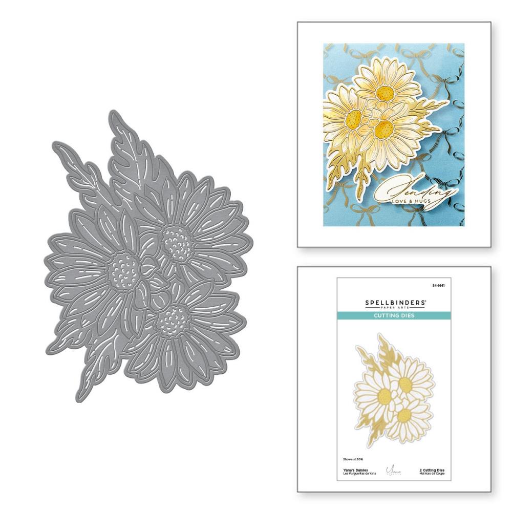 Spellbinders Etched Dies - Yanas Daisies