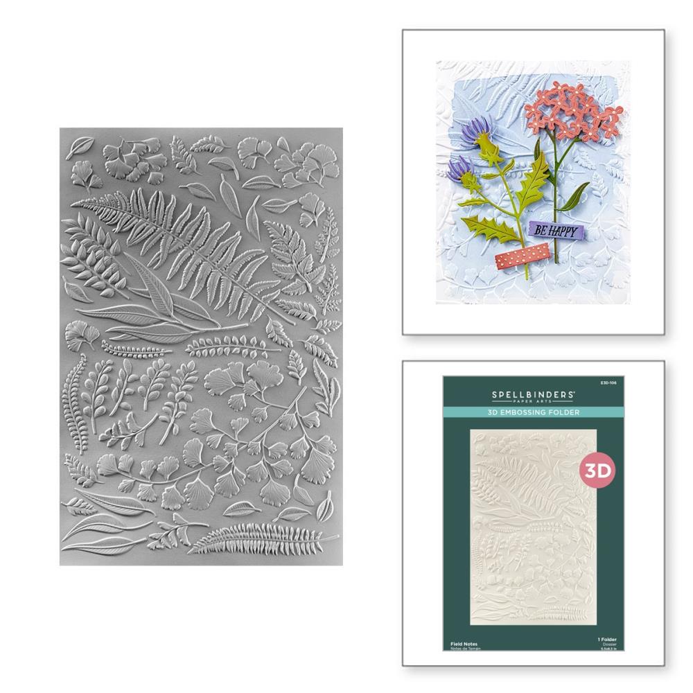 Spellbinders 3D Embossing Folder - Field Notes