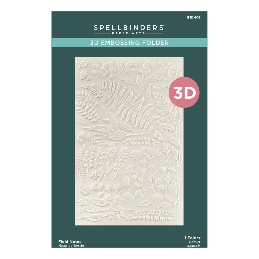 Spellbinders 3D Embossing Folder - Field Notes