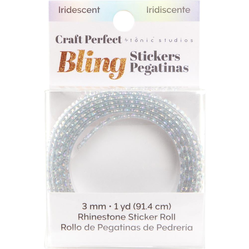 Craft Perfect Rhinestone Sticker Roll 1YD - Iridescent