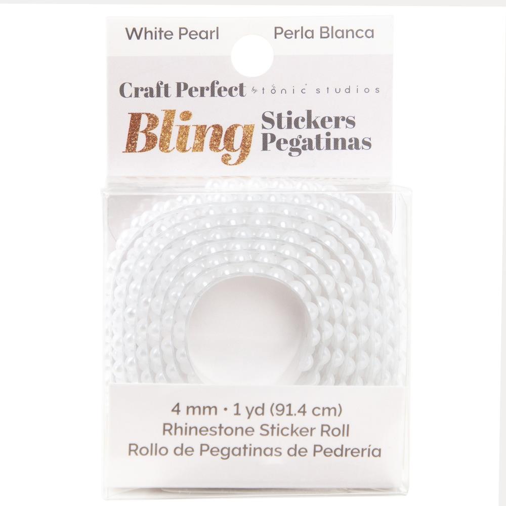 Craft Perfect Pearl Sticker Roll 1YD 4MM