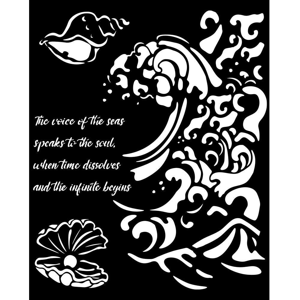 Stamperia Media Stencil Assortment - Silent Sea 8pk