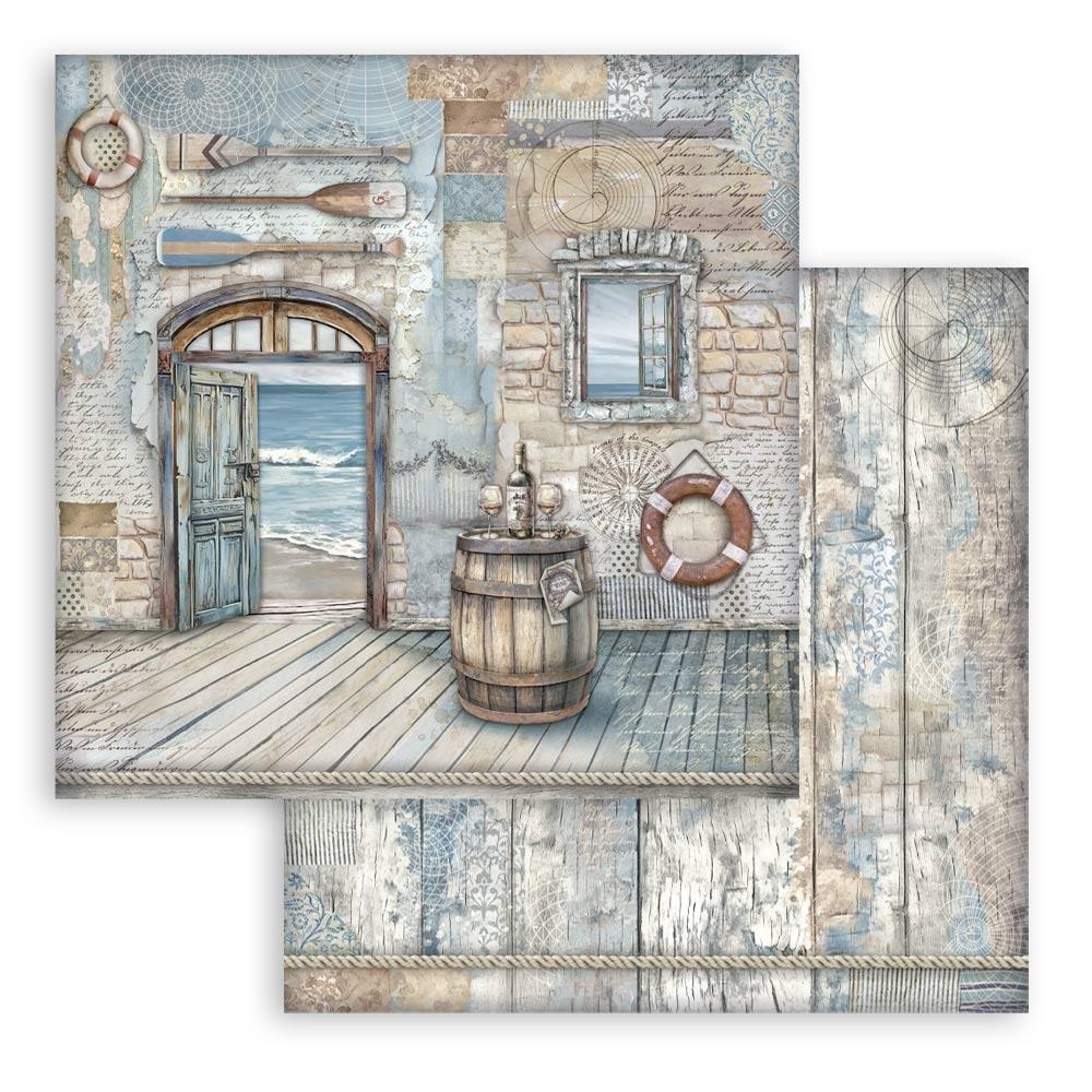 Stamperia Double-Sided Paper Pad 12x12 - Silent Sea