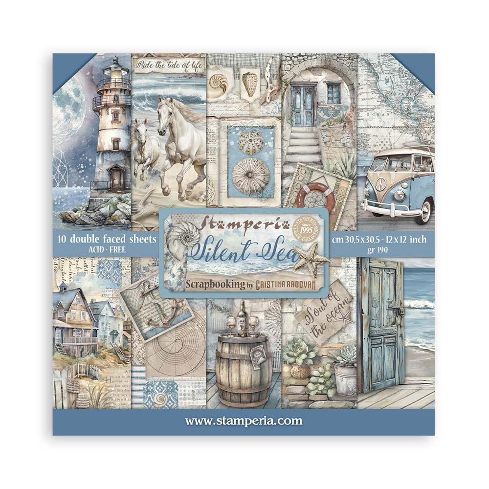 Stamperia Double-Sided Paper Pad 12x12 - Silent Sea