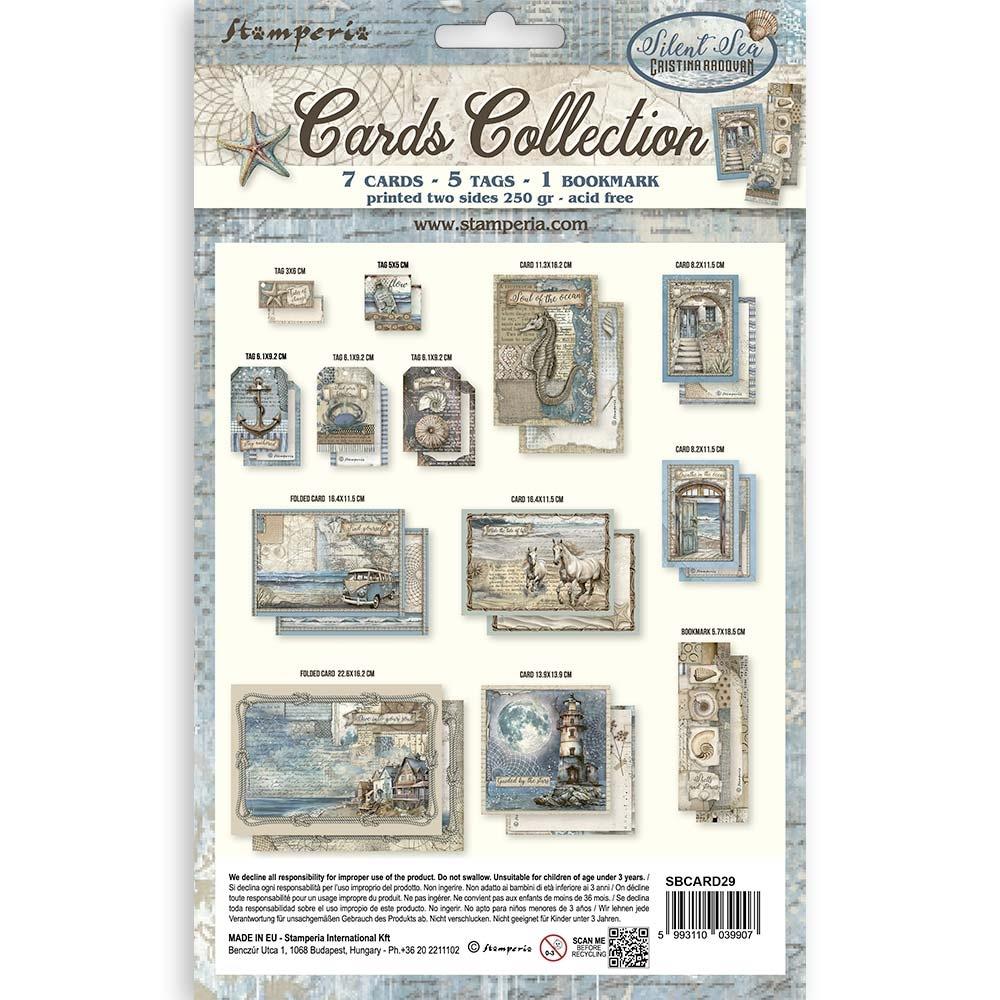 Stamperia Cards Collection - Silent Sea