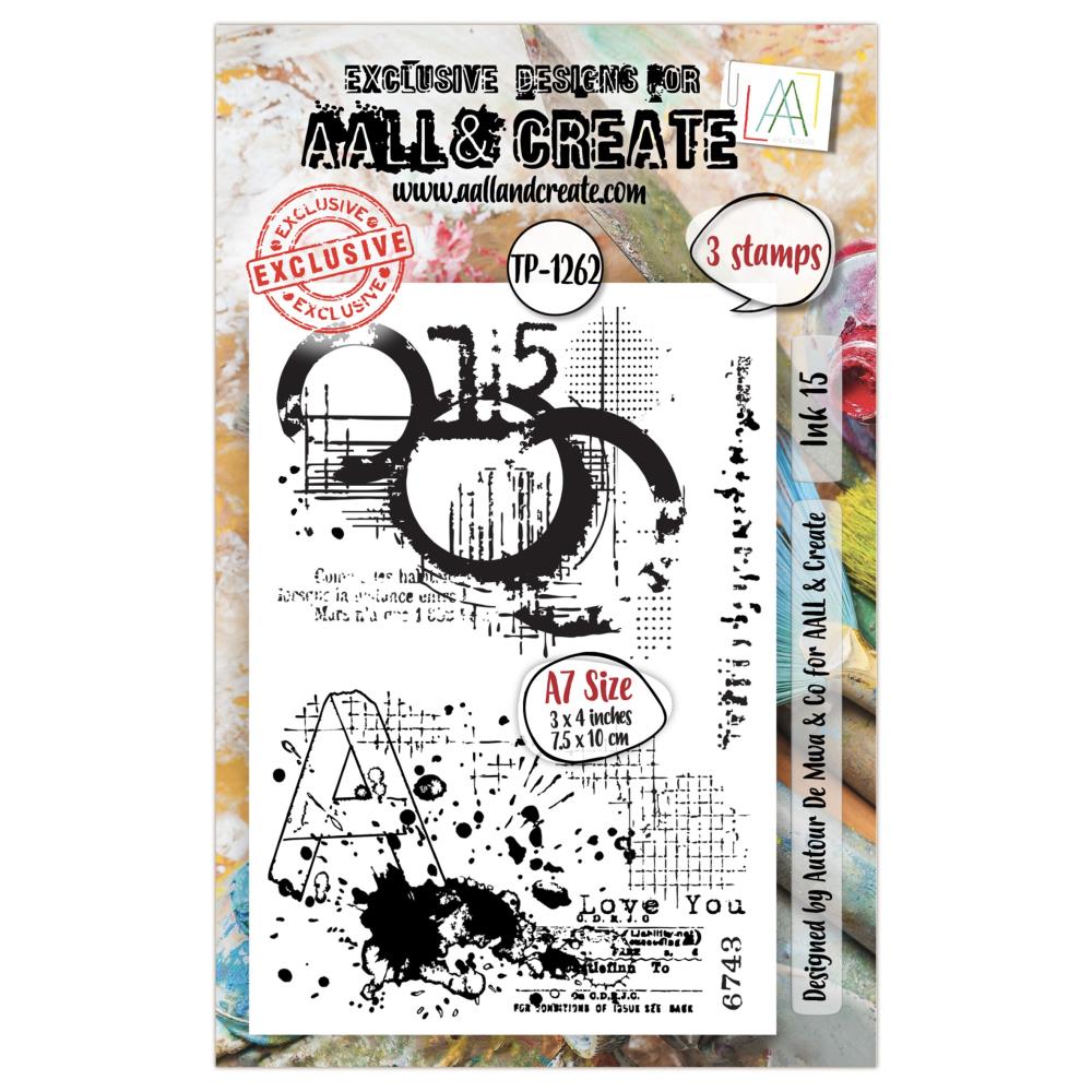 AALL And Create A7 Photopolymer Clear Stamp Set - Ink 15