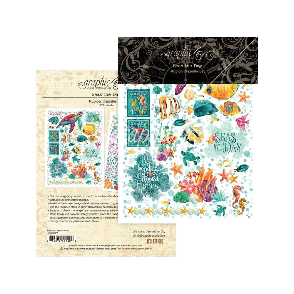 Graphic 45 Rub-On Transfers - Seas the Day